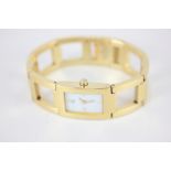 A Calvin Klein gold plated steel ladies wristwatch