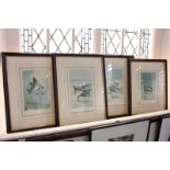 After J.L. Harrison, four colour prints depicting different duck breeds, including the Shelduck