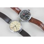 A Russian steel Kanhen 15 pilot's watch with subsidiary seconds, 42mm, and a Russian steel Kanhen 17