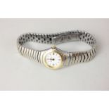 A lady's steel and gold Ebel Classic ware bracelet watch