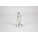 A George V novelty silver pepper pot modelled in the form of a lighthouse, maker Atkin Brothers,