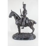 After John Rattenbury Skeaping RA (1901-1980), a patinated bronze figure of a cavalry officer, on