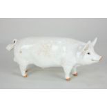 A Beswick ornament of a pig, Ch. Wall Champion Boy 53, 17cm long, (a/f - chip to ear)