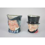 Two Royal Doulton character jugs, Parson Brown and John Peel, 16cm high