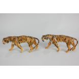 A pair of Beswick porcelain models of a tigress (No 1486)