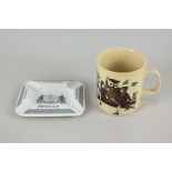 A Staffordshire Kiln Craft pottery mug depicting Brownies and stating the Brownie Guide Law,