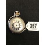 Watches: Silver half Hunter pocket watch with inscription on the back plate "To HRH The Prince of