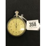 Clocks: Military; Air Ministry stop watch. Unsigned Swiss movement. Cased made by Dennison, back