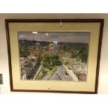 *Wiltshire: Pen, ink & colour wash "Marlborough High Street; View West", signed 'Vernon' lower