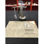 Automobilia: Hispano Suiza car mascot flying swan on chrome stand a/f (both feet missing) plus sales