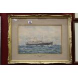 Bernard Finegan Gribble 1873-1962 watercolour 'RMS Orsova of the Orient Steam Navigation Co.',