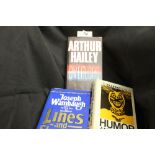 Books: Peter Benchley "Jaws", Arthur Hailey "Hotel", "Strong Medicine", Wambaugh "The Black Marble",