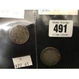 Numismatics: Spain, silver, 2 Reales 1771, 1792. (2)