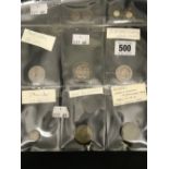 Numismatics: Mixed metals. Louis, models and medallions, Victoria model penny x 3, ½ farthing