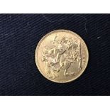 Gold Coins: Sovereign Edward VII. 1907.