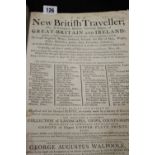 Books: "The New British Traveller" c1784 with landscapes, view, county maps and printed for Alex