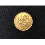 Gold Coins: Sovereign Edward VII, Melbourne, 1902.
