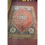 Rugs: Early 20th cent. Hand loom made rug,
