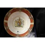 20th cent. Ceramics: Royal Worcester commemorative bowl, Golden jubilee bowl with Imari style border