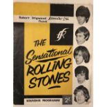 Pop Music Memorabilia: Rolling Stones Souvenir Programme; 1964 Tour plus Isle of Wight Festival 1969