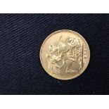 Gold Coins: Sovereign Edward VII, Perth, 1902.