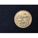 Gold Coins: Sovereign Edward VII, 1903.