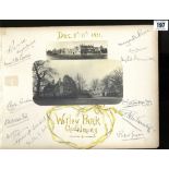 HARLAND & WOLFF: Pirrie Carlisle archive - Autographed album page including Lord Pirrie, relating to