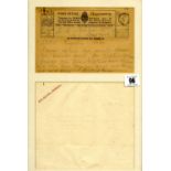 R.M.S. OLYMPIC: Commander William Marshall related telegrams dated May 29th and May 30th 1930. The