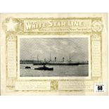 WHITE STAR LINE: Unusual promotional brochure for the "White Star Line, Royal & United States Mail