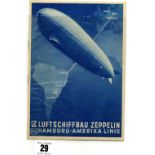 ZEPPELIN/AIRSHIP: Graf Zeppelin brochure, South American service, 1934. Graf Zeppelin flights from