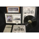 R.M.S. TITANIC: Collection of original and later pages from newspapers and magazines after the