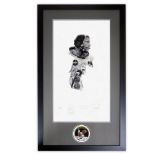 SPACE MEMORABILIA/MOON: Neil Armstrong & Michael Collins signed limited edition Paul Calle print.