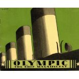WHITE STAR LINE: Good 1930 Olympic brochure "The Ship Magnificent", over 24 pages showing 21 black