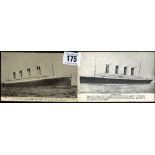 R.M.S. TITANIC: Period collection of three postcards, printed after the Titanic disaster (3).