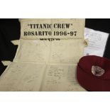 R.M.S. TITANIC/MOVIE MEMORABILIA: Souvenir life jacket issued to crew on the James Cameron movie