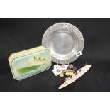 CAPTAIN TREASURE JONES ARCHIVE: R.M.S. Queen Mary souvenir aluminium bowl dated 1936 together with