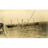R.M.S. TITANIC - FENWICK ARCHIVE: Superb double exposure photograph taken on the morning of April