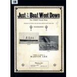 R.M.S. TITANIC: Memorial sheet music to include "Just as the Ship Went Down" x 2, "The Band was