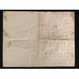R.M.S. TITANIC: SIDNEY DANIELS ARCHIVE. A unique letter written to Third Class Steward Sidney