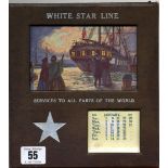WHITE STAR LINE: Unusual agent's desk calendar for 1928. Each month depicts a picture by Charles