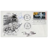 SPACE MEMORABILIA/MOON: Rare Apollo 11 signed first day cover, comes directly from the collection of