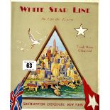 WHITE STAR LINE: Colour promotional brochures for the Majestic, Olympic, Megantic & Calgaric (2)