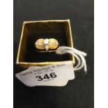 Designer Jewellery: Stella Curry diamond set fancy ring, white & yellow metal set with central