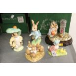 John Beswick, Flopsy, Mopsy & Cottontail 100th Anniversary, Limited Edition 1,500, No 1309, boxed.