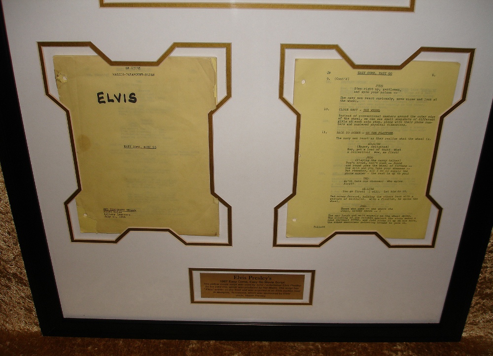 Elvis Presley: Very rare copy of his personal yellow movie script, dated July 11th 1966 for his 1967 - Bild 2 aus 2