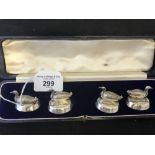 Hallmarked Silver: Duck menu holders, makers mark Samson Mordan Company with Chester marks. Boxed