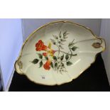 19th cent. Ceramics: Swansea. Ex. Sidney Heath collection, oval fruit bowl central panel depicting