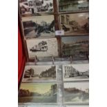 Postcards: Brown album of Wiltshire postcards 192 cards, Devizes/ Chippenham interest.