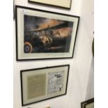 Robert Taylor first edition print "The Swordfish Attack on Taranto", signed Commander Charles Lamb