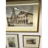 Eric Sturgeon: Colour litho prints, limited edition 103/1000 "Trowbridge Market, Wiltshire",